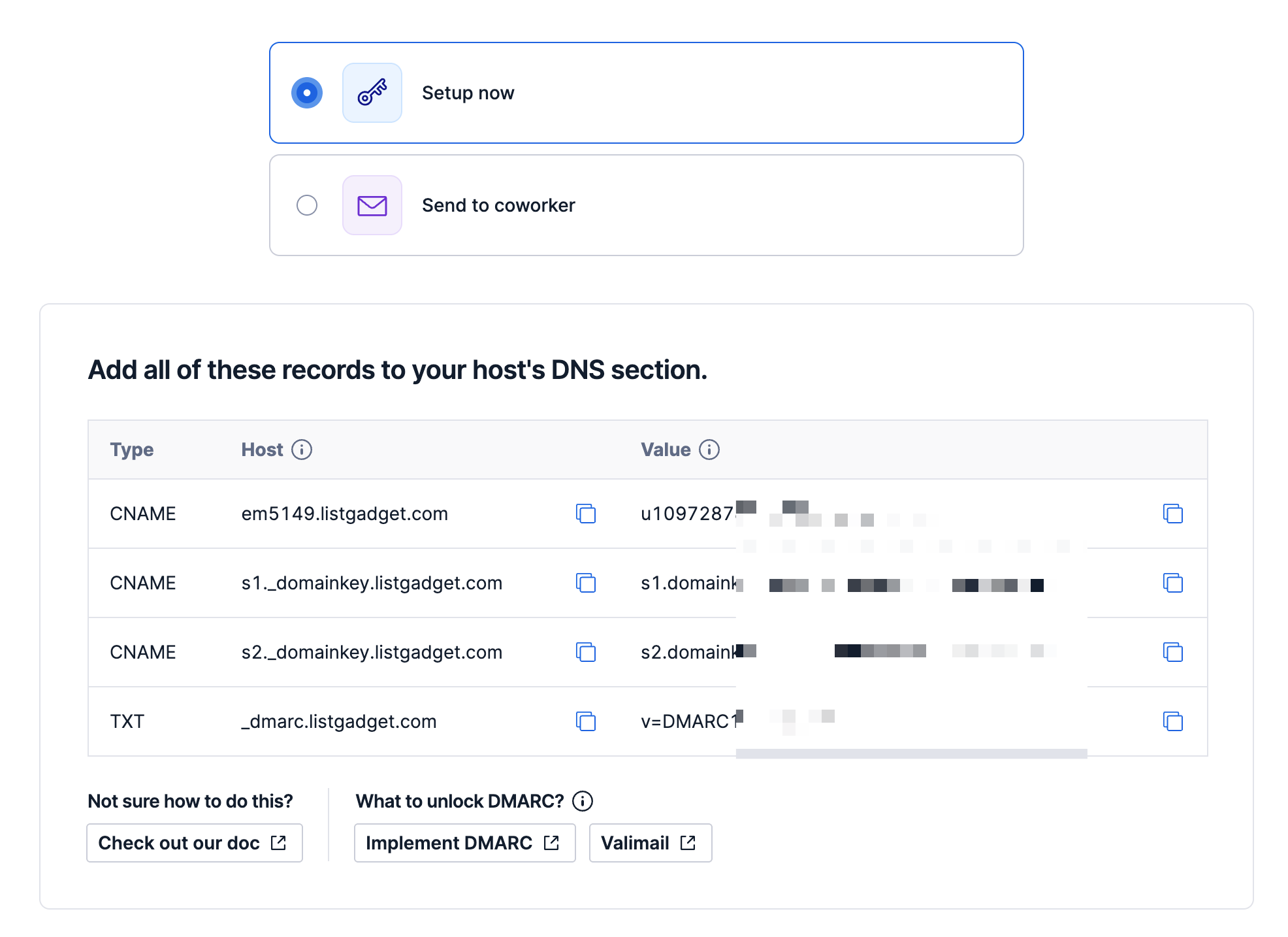 Set up DNS records