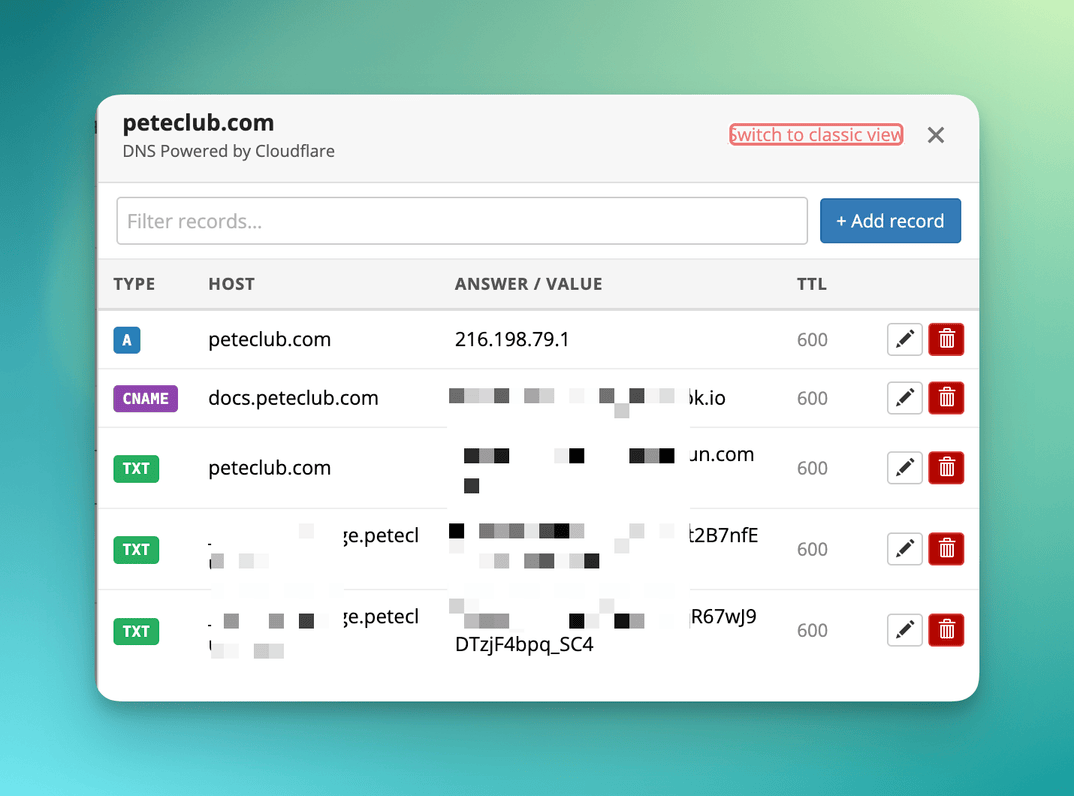 DNS example